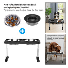 Load image into Gallery viewer, Folding Pet Double Bowl Tableware Tray