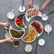 Load image into Gallery viewer, Moon Plate Reunion Bowl Ceramic Tableware