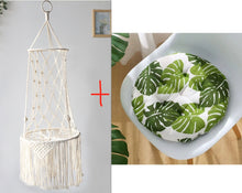 Load image into Gallery viewer, Macrame Hanging Pet Bed Macrame