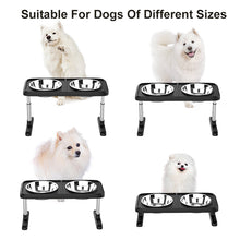 Load image into Gallery viewer, Folding Pet Double Bowl Tableware Tray