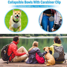 Load image into Gallery viewer, Rubber Foldable Double Bowl Pet Feeding
