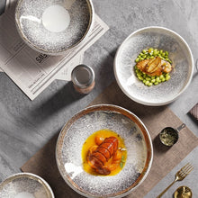 Load image into Gallery viewer, Creative Lace Ceramic Salad Bowl Good-looking Tableware