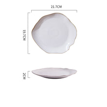 Load image into Gallery viewer, Irregular Shaped Tableware With Ceramic Rice Bowl