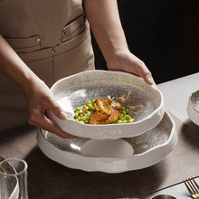 Load image into Gallery viewer, Creative Lace Ceramic Salad Bowl Good-looking Tableware
