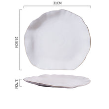 Load image into Gallery viewer, Irregular Shaped Tableware With Ceramic Rice Bowl