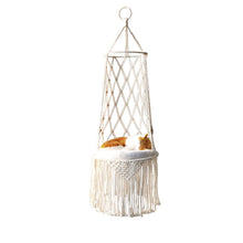 Load image into Gallery viewer, Macrame Hanging Pet Bed Macrame