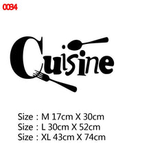 Load image into Gallery viewer, 22 Styles Large Kitchen Wall Sticker Home Decor Decals Vinyl Stickers for House Decoration Accessories Mural Wallpaper Poster