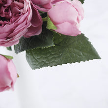 Load image into Gallery viewer, 30cm Rose Pink Silk Peony Artificial Flowers Bouquet 5 Big Head and 4 Bud Cheap Fake Flowers for Home Wedding Decoration indoor