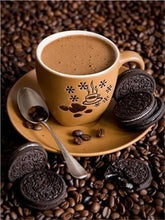 Load image into Gallery viewer, AZQSD Diamond Painting Coffee Cup Diamond Embroidery Flowers Kitchen Diamond Mosaic Scenery Picture Of Rhinestones Needlework
