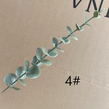 Load image into Gallery viewer, Artificial Eucalyptus Leaves Stems Eucalipto Branches Artificial Plants for Floral Bouquets Wedding Holiday Greenery Decor