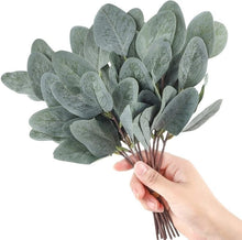 Load image into Gallery viewer, Artificial Eucalyptus Leaves Stems Eucalipto Branches Artificial Plants for Floral Bouquets Wedding Holiday Greenery Decor