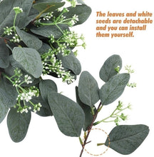 Load image into Gallery viewer, Artificial Eucalyptus Leaves Stems Eucalipto Branches Artificial Plants for Floral Bouquets Wedding Holiday Greenery Decor