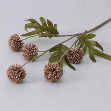 Load image into Gallery viewer, Artificial Flower Yapay Bitki Dandelion False Flower Small Thorn Ball White Hydrangea Simulation Plant For Home Wedding Decor