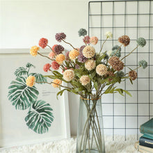 Load image into Gallery viewer, Artificial Flower Yapay Bitki Dandelion False Flower Small Thorn Ball White Hydrangea Simulation Plant For Home Wedding Decor