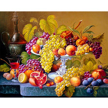 Load image into Gallery viewer, DIY 5D Diamond Painting Fruit Diamond Embroidery Full Round Drill Mosaic Picture Rhinestone Cross Stitch Kitchen Wall Home Decor