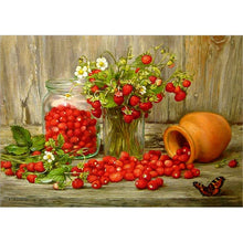 Load image into Gallery viewer, DIY 5D Diamond Painting Fruit Diamond Embroidery Full Round Drill Mosaic Picture Rhinestone Cross Stitch Kitchen Wall Home Decor