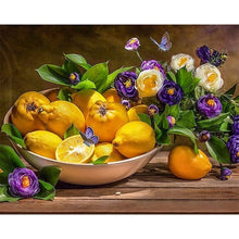 Load image into Gallery viewer, DIY 5D Diamond Painting Fruit Diamond Embroidery Full Round Drill Mosaic Picture Rhinestone Cross Stitch Kitchen Wall Home Decor