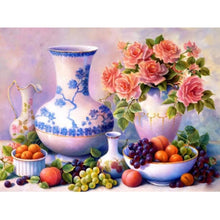 Load image into Gallery viewer, DIY 5D Diamond Painting Fruit Diamond Embroidery Full Round Drill Mosaic Picture Rhinestone Cross Stitch Kitchen Wall Home Decor