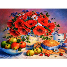 Load image into Gallery viewer, DIY 5D Diamond Painting Fruit Diamond Embroidery Full Round Drill Mosaic Picture Rhinestone Cross Stitch Kitchen Wall Home Decor