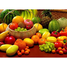 Load image into Gallery viewer, DIY 5D Diamond Painting Fruit Diamond Embroidery Full Round Drill Mosaic Picture Rhinestone Cross Stitch Kitchen Wall Home Decor