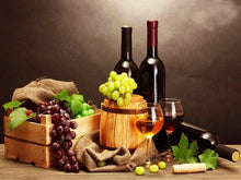 Load image into Gallery viewer, Evershine Diamond Painting Full Square Wine Diamond Embroidery Grape Cross Stitch Picture Of Rhinestones Kitchen Home Decoration