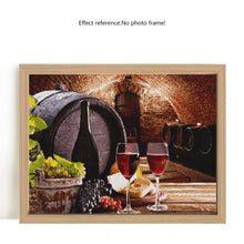 Load image into Gallery viewer, Evershine Diamond Painting Full Square Wine Diamond Embroidery Grape Cross Stitch Picture Of Rhinestones Kitchen Home Decoration