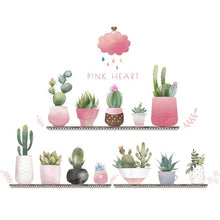 Load image into Gallery viewer, Garden Potted Plant Bonsai Flower Wall Stickers For Home Decor Living Room Kitchen PVC DIY Wall Decals Mural Room Decoration