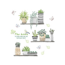Load image into Gallery viewer, Garden Potted Plant Bonsai Flower Wall Stickers For Home Decor Living Room Kitchen PVC DIY Wall Decals Mural Room Decoration