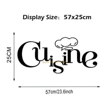 Load image into Gallery viewer, Kitchen Wall Stickers Vinyl Wall Decals for Kitchen English Quote Home Decor Art Decorative Stickers PVC Dining Room For Bar PVC