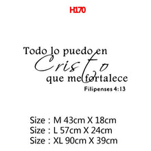 Load image into Gallery viewer, Large Spanish Quotes Phrase Art Vinyl Wall Stickers For Office Room Study Bedroom Home Decoration Sticker Mural Wall Decal Decor