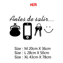 Load image into Gallery viewer, Large Spanish Quotes Phrase Art Vinyl Wall Stickers For Office Room Study Bedroom Home Decoration Sticker Mural Wall Decal Decor
