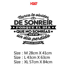 Load image into Gallery viewer, Large Spanish Quotes Phrase Art Vinyl Wall Stickers For Office Room Study Bedroom Home Decoration Sticker Mural Wall Decal Decor
