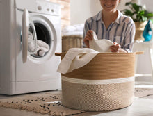 Load image into Gallery viewer, Laundry Basket  : M0013-WBL