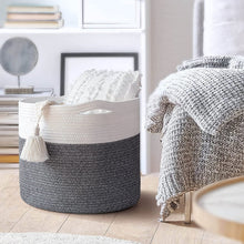 Load image into Gallery viewer, Large Cotton Basket CL0009 (Free Shipping)