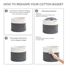 Load image into Gallery viewer, Large Cotton Basket CL0009 (Free Shipping)