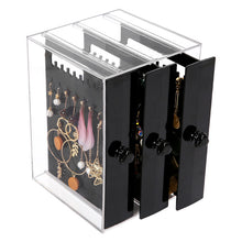 โหลดรูปภาพลงในเครื่องมือใช้ดูของ Gallery Desktop Earring Earrings Transparent Storage Box
