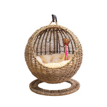 โหลดรูปภาพลงในเครื่องมือใช้ดูของ Gallery Pet Cat Litter Round Semi-enclosed Opening Cat Hanging Basket
