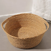 Load image into Gallery viewer, Pet Cat Litter Round Semi-enclosed Opening Cat Hanging Basket
