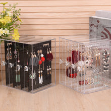 Load image into Gallery viewer, Jewelry storage box acrylic transparent desktop finishing box
