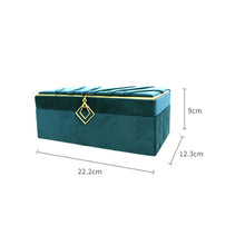 Load image into Gallery viewer, Jewelry Box Storage Box Flannel Jewelry Desktop Storage Box
