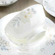 โหลดรูปภาพลงในเครื่องมือใช้ดูของ Gallery Bone China Tableware Set Bowl And Plate European Style Bowl And Dish Set
