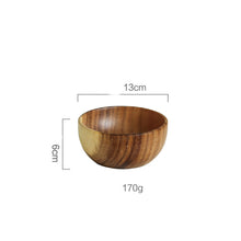 Load image into Gallery viewer, Salad Bowl Household Children&#39;s Wooden Bowl
