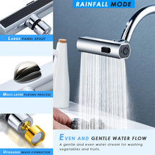 โหลดรูปภาพลงในเครื่องมือใช้ดูของ Gallery Kitchen Faucet Waterfall Outlet Splash Proof Universal Rotating Bubbler Multifunctional Water Nozzle Extension Kitchen Gadgets

