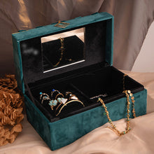 โหลดรูปภาพลงในเครื่องมือใช้ดูของ Gallery Jewelry Box Storage Box Flannel Jewelry Desktop Storage Box

