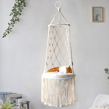 โหลดรูปภาพลงในเครื่องมือใช้ดูของ Gallery Cat Hammock Hanging Nest Basket Swing
