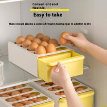 โหลดรูปภาพลงในเครื่องมือใช้ดูของ Gallery Household Kitchen Drawer-styled Fresh-keeping Egg Storage Box
