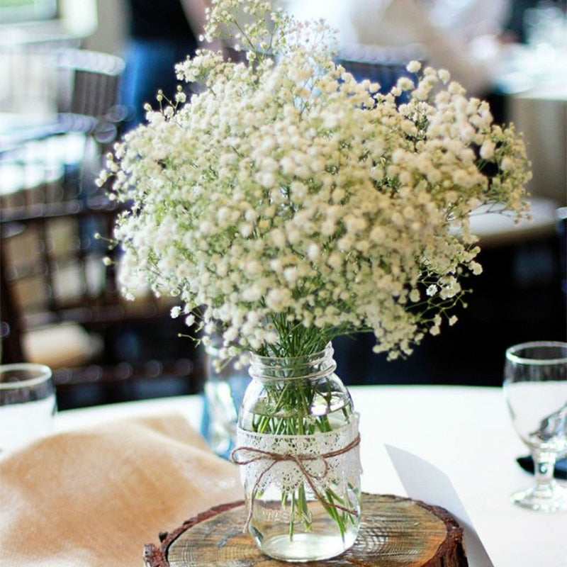 1-5Pcs White Babys Breath Artificial Flowers Gypsophila Plastic Flower –  CabalticaLiving