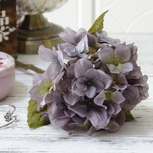 โหลดรูปภาพลงในเครื่องมือใช้ดูของ Gallery 1 Bundle Silk Hydrangea Autumn Vase for Home Decor Christmas Decorative Wedding Bridal Bouquet Wall Set Artificial Flowers Cheap
