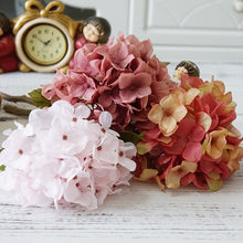 โหลดรูปภาพลงในเครื่องมือใช้ดูของ Gallery 1 Bundle Silk Hydrangea Autumn Vase for Home Decor Christmas Decorative Wedding Bridal Bouquet Wall Set Artificial Flowers Cheap
