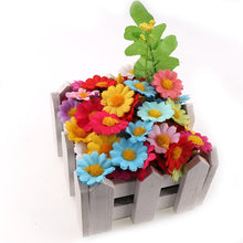 Load image into Gallery viewer, 100PC/lot  2.5cm Mini Daisy Decorative Flower Artificial Silk Flowers Party Wedding Decoration Home Decor(without stem) Cheaper
